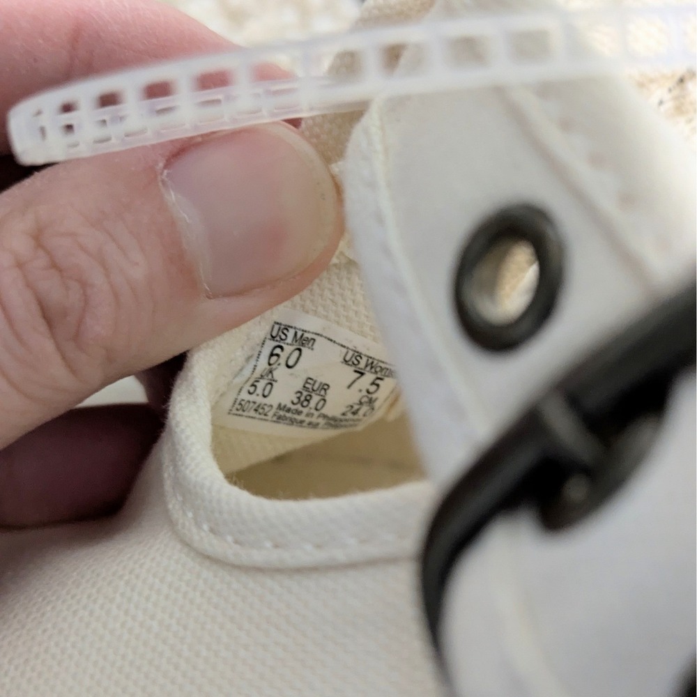 Vans Cream Mary Jane Sneakers with White Sole 90s vintage style - Picture 6 of 8